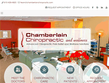 Tablet Screenshot of chamberlainchiropractic.com